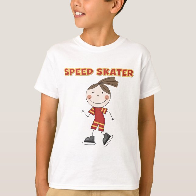 Girl Speed Skater Tshirts and Gifts (Front)