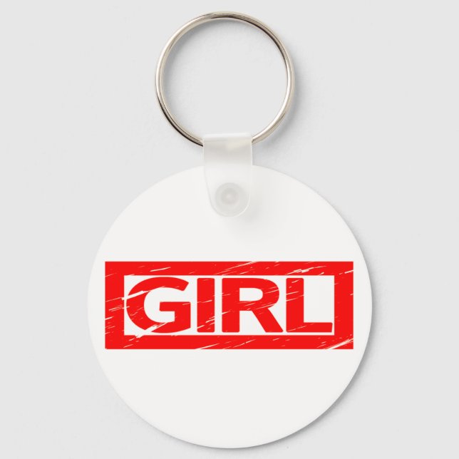 Girl Stamp Key Ring (Front)