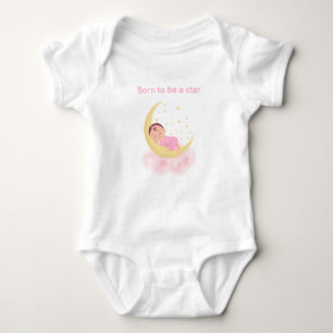 Girl star baby bodysuit