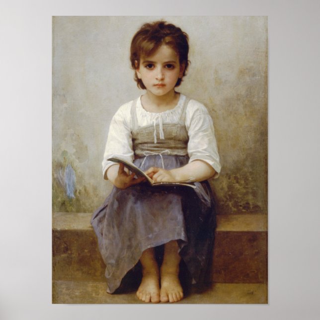 Girl Studying Poster (Front)