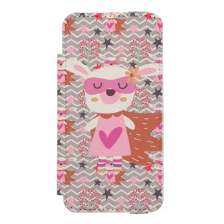 Girl Superhero Bunny Incipio Watson™ iPhone 5 Wallet Case