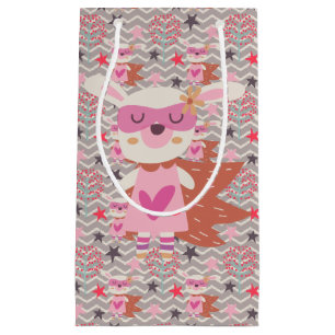Girl Superhero Bunny Small Gift Bag
