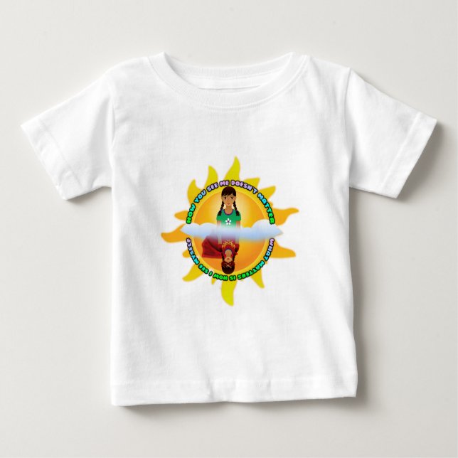Girl/Superhero "How You See Me" Kids Long Sleeve Baby T-Shirt (Front)