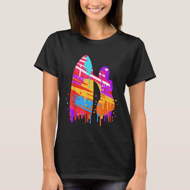 Girl Surfing Surfer Surf Gift T-Shirt (Front)