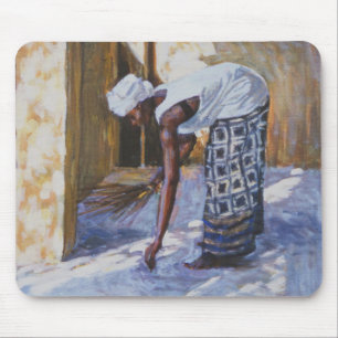 Girl Sweeping II 2002 Mouse Pad