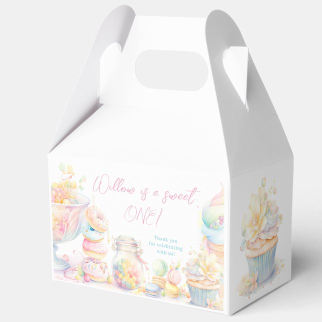 Girl Sweet One Sweets First Birthday Favour Box (Creator Uploaded)