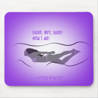 Girl Swimmer Mouse Mat