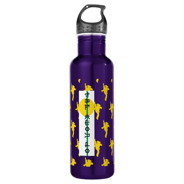Girl Tae kwon do  Water Bottle (Front)