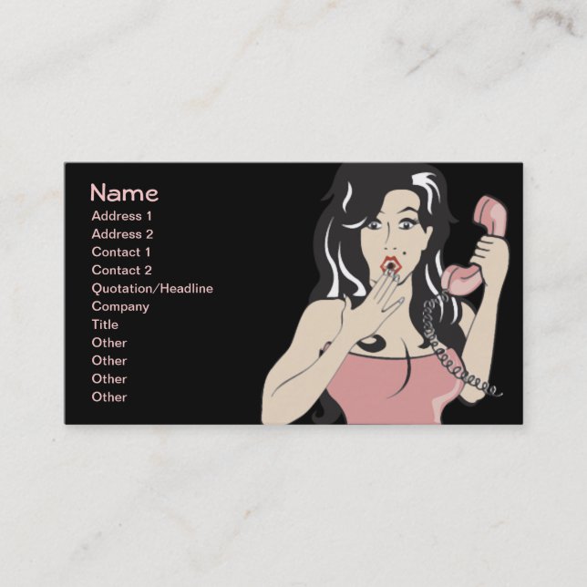 Girl Talk Business Card (Front)