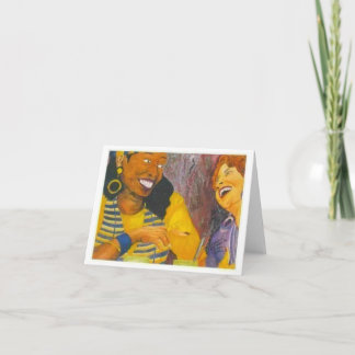 Girl Talk Greeting Card