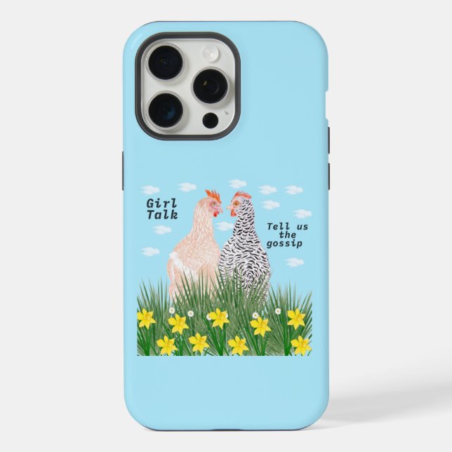 Girl talk iPhone case (Back)