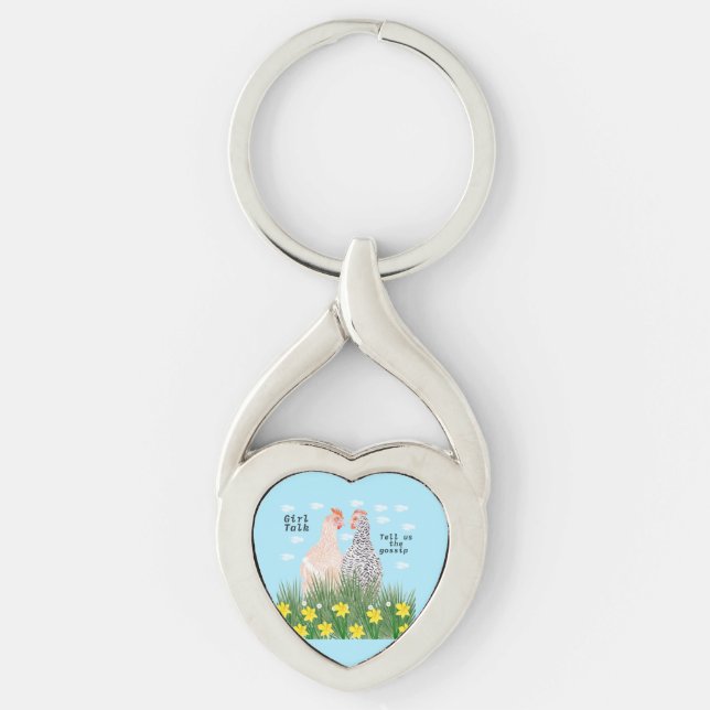 Girl talk key ring (Front)