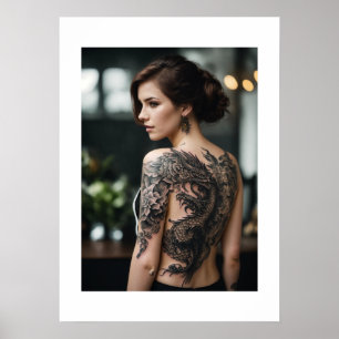 girl tattoo poster 