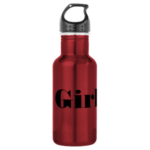 Girl Text with Block Text Colour 532 Ml Water Bottle