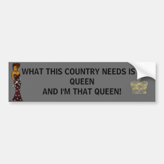 girl three, loliou, WHAT THIS COUNTRY NEEDS IS ... Bumper Sticker