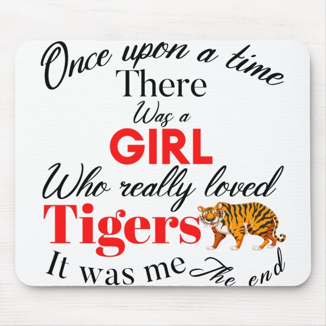 girl tigers mouse pad (Front)