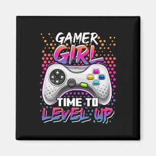 Girl Time To Level Up Video Game Birthday Gift Gir Magnet