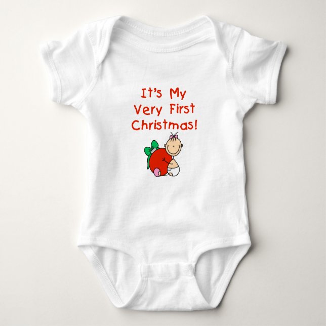 Girl Very First Christmas Tshirts and Gifts (Front)