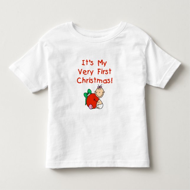 Girl Very First Christmas Tshirts and Gifts (Front)