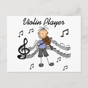 Girl Violin Player Tshirts and Gifts Postcard