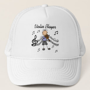 Girl Violin Player Tshirts and Gifts Trucker Hat