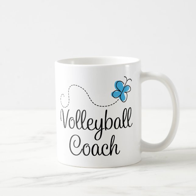 Girl Volleyball Coach Gift Coffee Mug (Right)