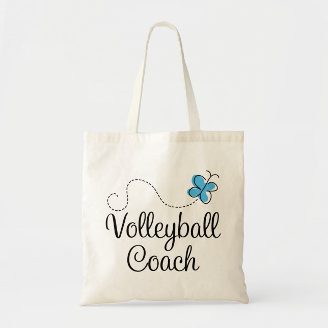 Girl Volleyball Coach Gift Tote Bag (Front)