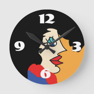 girl want to have fun round clock