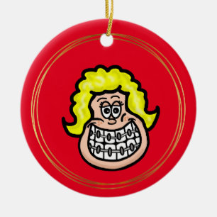 Girl Wearing Braces Ornament