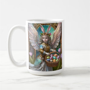 Girl Wearing Easter Bunny Angel Costume Coffee Mug