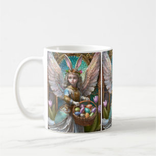 Girl Wearing Easter Bunny Angel Costume Coffee Mug