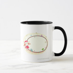 Girl wearing Santa costume Mug