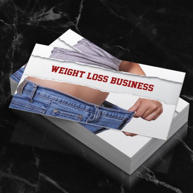 Girl Weight Loss Fitness Business Card (Creator Uploaded)