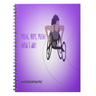 Girl Wheelchair Athlete Note book