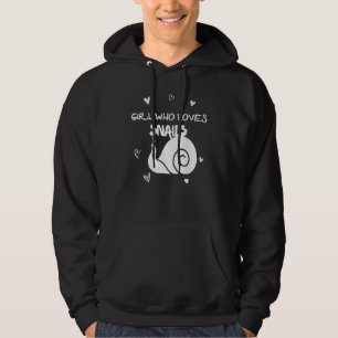 Girl Who Love Snails Insect Lands Forest Habitat Hoodie