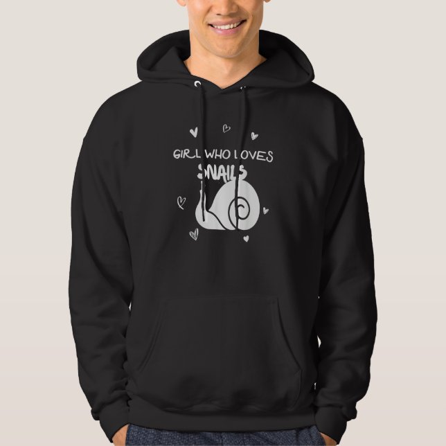Girl Who Love Snails Insect Lands Forest Habitat Hoodie (Front)