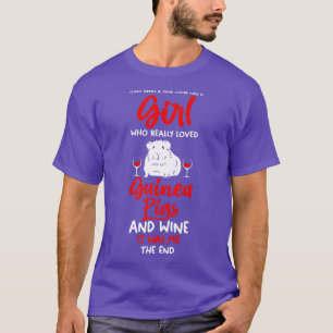 Girl who love wine and Guinea pigs Premium T-Shirt