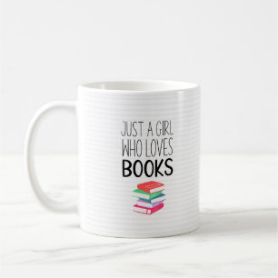 Girl Who Loves Books Coffee Mug