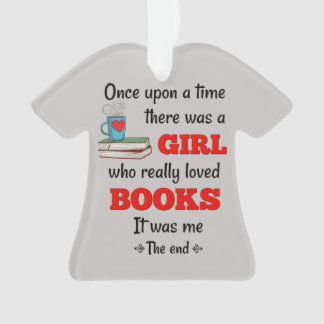 Girl Who Loves Books Ornament