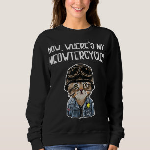 Girl Who Loves Cats Gift For Motorcycle Lovers Sweatshirt