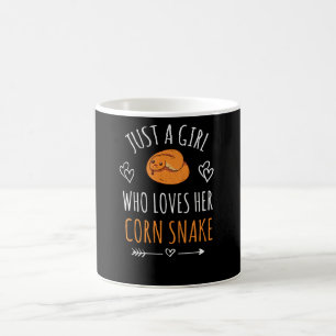 Girl Who Loves Corn Snake Pet Owner Gifts Coffee Mug