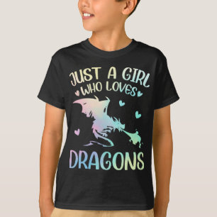 Girl Who loves Dragons T-Shirt