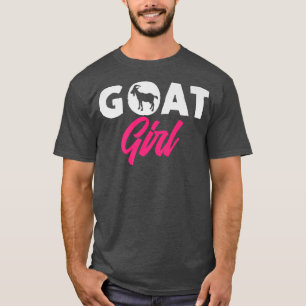 Girl Who Loves Goats Goat Joke Farmer Breeding  T-Shirt