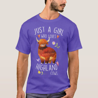 Girl Who Loves Highland Cows 1 T-Shirt