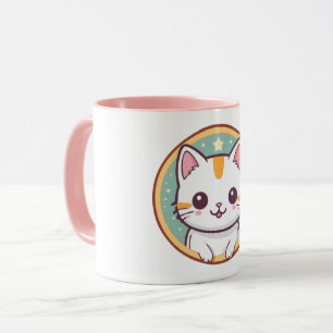 Girl Who Loves Kittens Birthday Party Mug