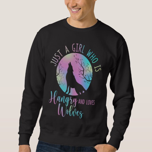 Girl Who Loves Wolves Sweatshirt (Front)