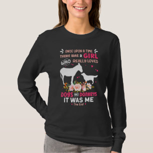 Girl Who Really Loved Dogs And Donkeys T-Shirt