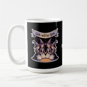 Girl Will Be Girl Funny Witch Halloween Feminism Coffee Mug