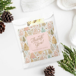 Girl Winter Wonderland Baby Shower Favour Bag