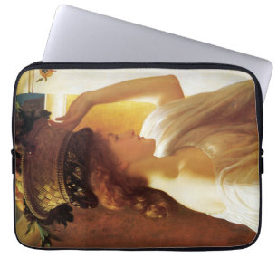 Girl With a Basket of Fruit (by Frederic Leighton) Laptop Sleeve